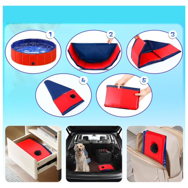 Piscina Plegable Para Mascota 80x20 cm - Imagen 2