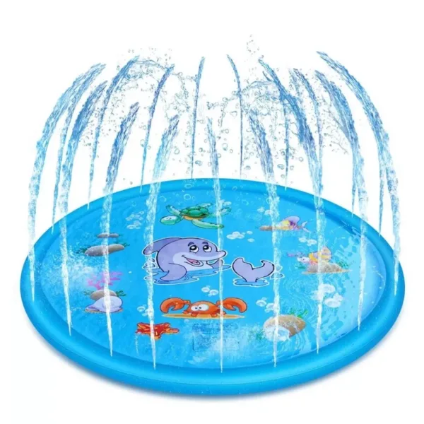 Piscina alfombra lanza agua 170 cm para niños y bebés - Imagen 2