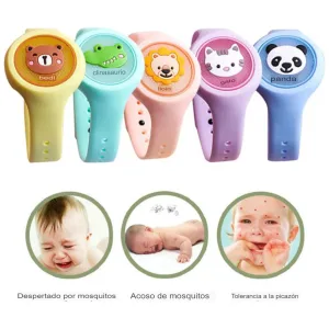 Reloj repelente de mosquitos para niños con fragancia natural
