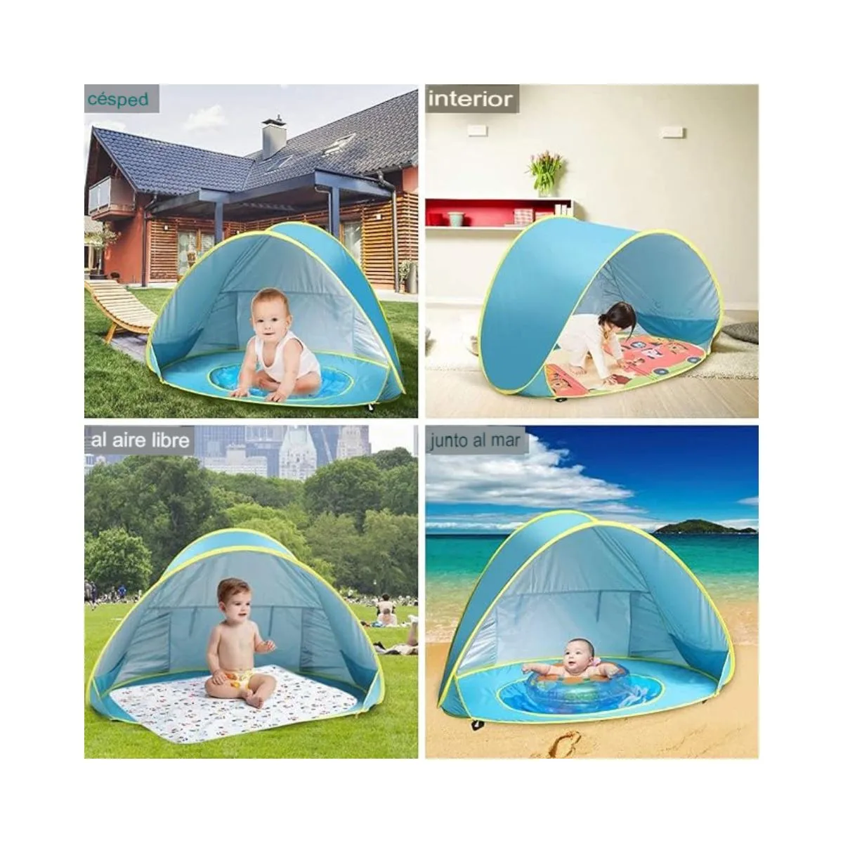 Tienda de campaña de playa para bebés - Imagen 2