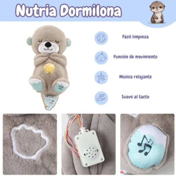 Nutria Peluche Dormir Calma Bebé - Imagen 3