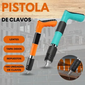PISTOLA DE CLAVOS + 100 CLAVOS
