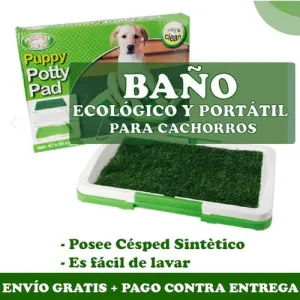 Baño Perro Portátil con Césped Sintético |  Ecológico Mascotas