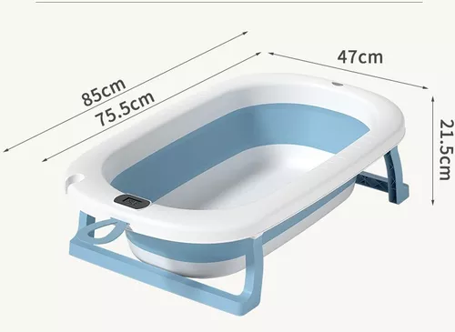 Tina Bañera Plegable Bebé con Termómetro Antideslizante - Imagen 5