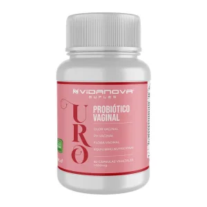 Uro 1000mg 60caps probiótico vaginal suplemento femenino