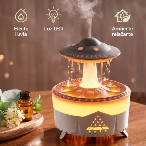 Humidificador Aromaterapia Lluvia | Difusor Aroma LED