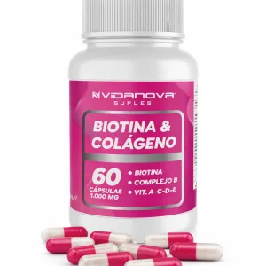 Biotina Colágeno 1000mg 60 Cápsulas Vidanova Suples