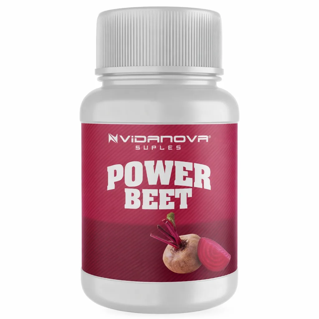 Betarraga 1000mg 60 Caps suplemento natural Power Beet VIDANOVA