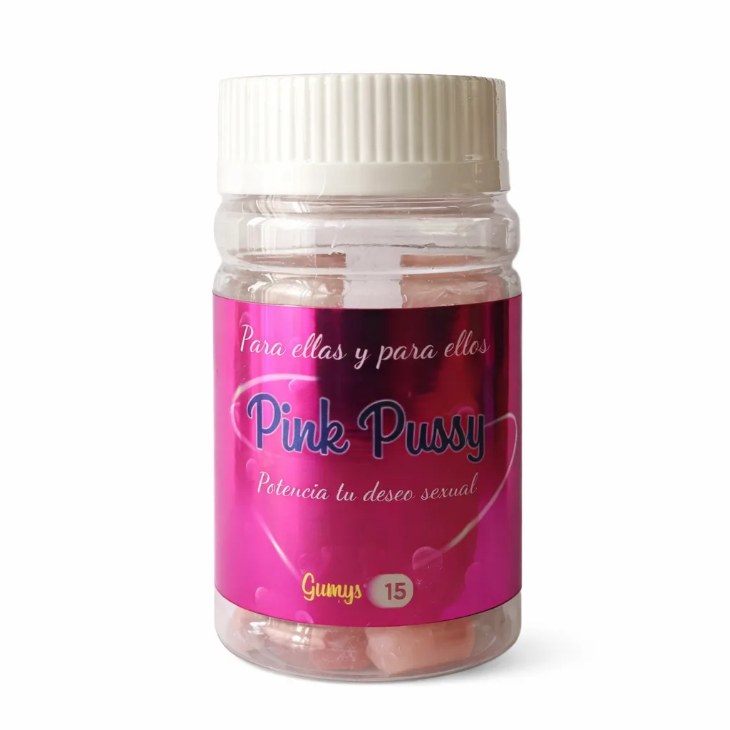 Pink Pussy Gummies Potenciador Deseo Sexual 15 Gomitas