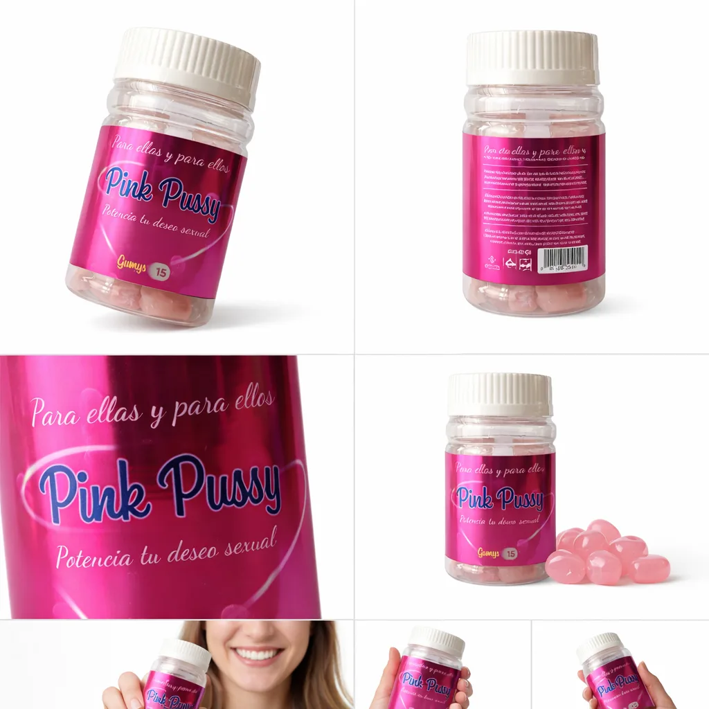 Pink Pussy Gummies Potenciador Deseo Sexual 15 Gomitas - Imagen 2