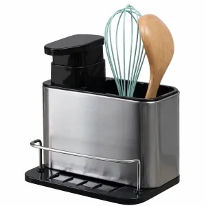 dispensador de jabon lava loza con organizador cocina