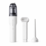 Aspiradora inalámbrica recargable USB blanca con accesorios