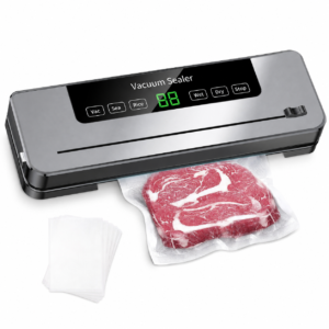 Selladora al vacío táctil para alimentos con pantalla digital