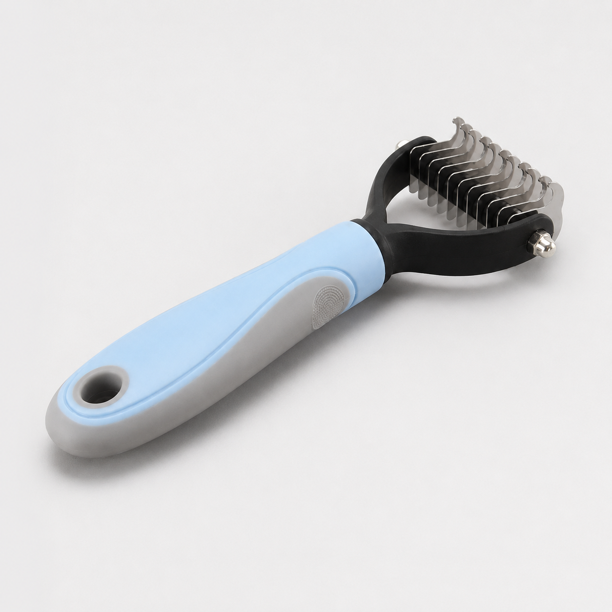 Cepillo corta nudos para mascotas de 17 cm con cabezal de 6,5 cm